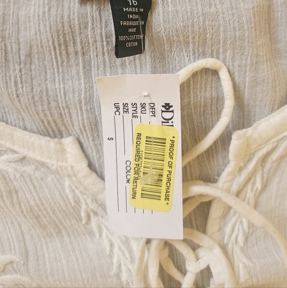 RAPH LAUREN LRL Elegant White Cold Shoulder Dress - Picture 10 of 10